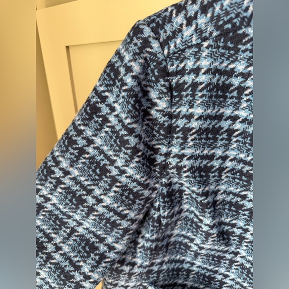 NWT Blue Houndstooth Jacket SZ 14 - Picture 10 of 14